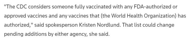 重磅！美国CDC承认中国疫苗！11月直飞