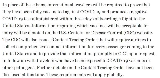 重磅！美国CDC承认中国疫苗！11月直飞美国最全入境开云 开云体育平台攻略来了！(图11)